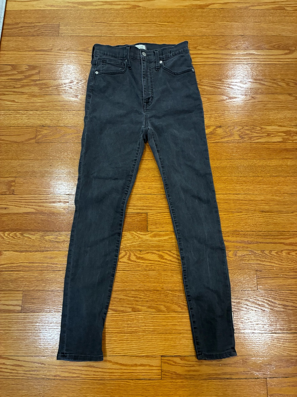 Women’s Madewell Gray Jeans - 11” High Rise Skinny 27 waist